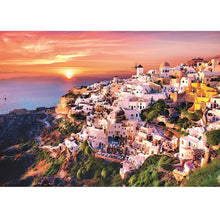 Ladda upp bild till gallerivisning, Solnedgång över Santorini