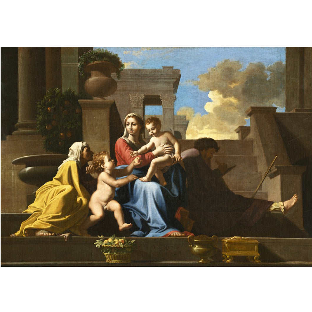 The holy family on the steps