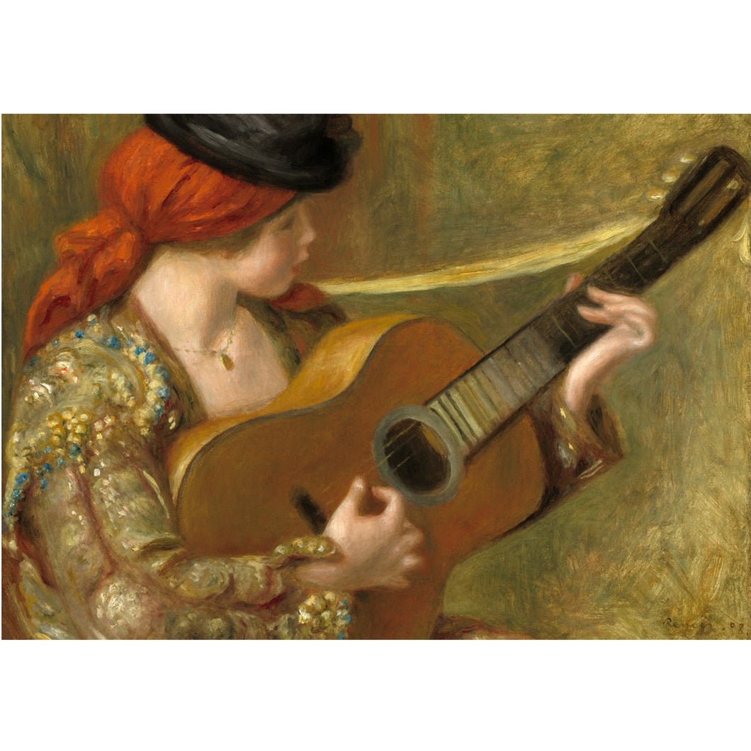 Young Spanish woman with a guitar