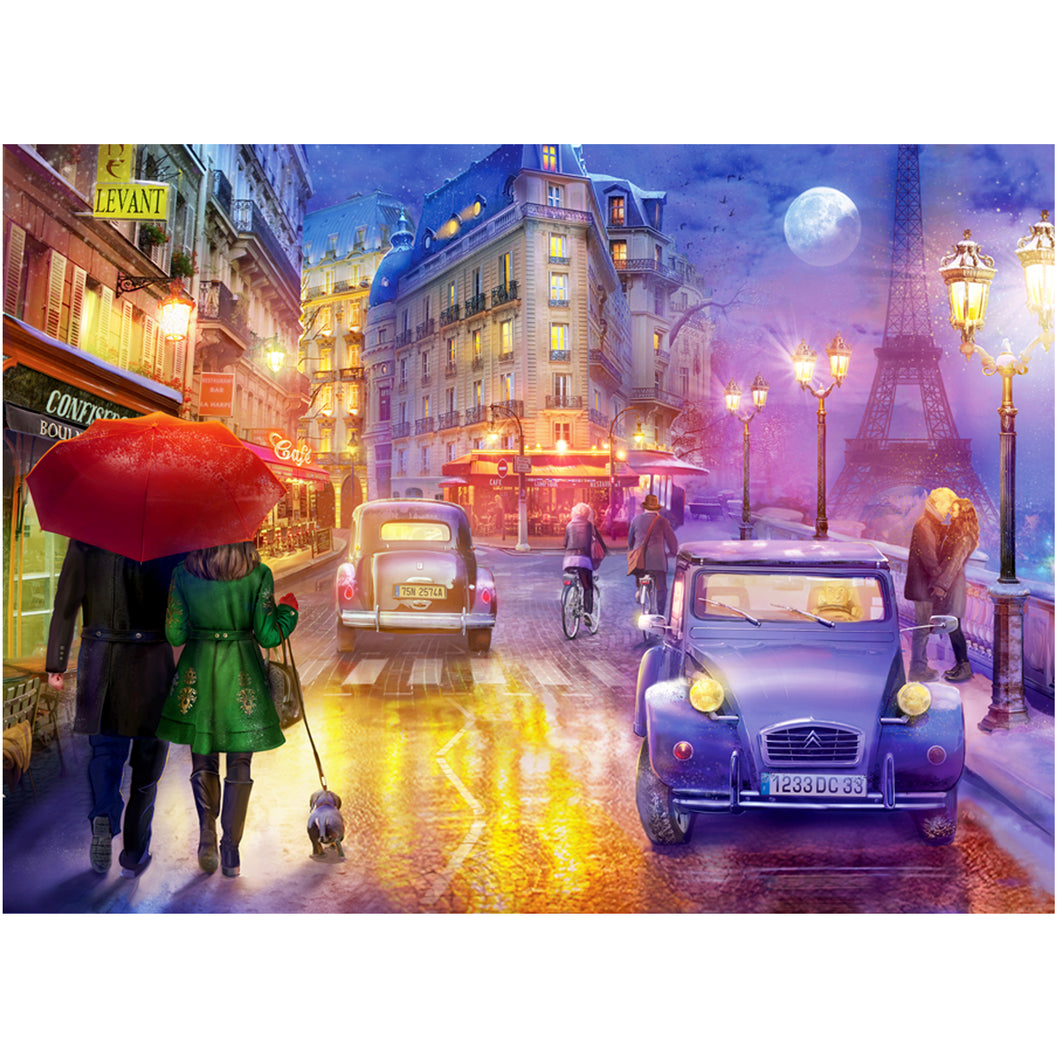 En regnig kväll i Paris