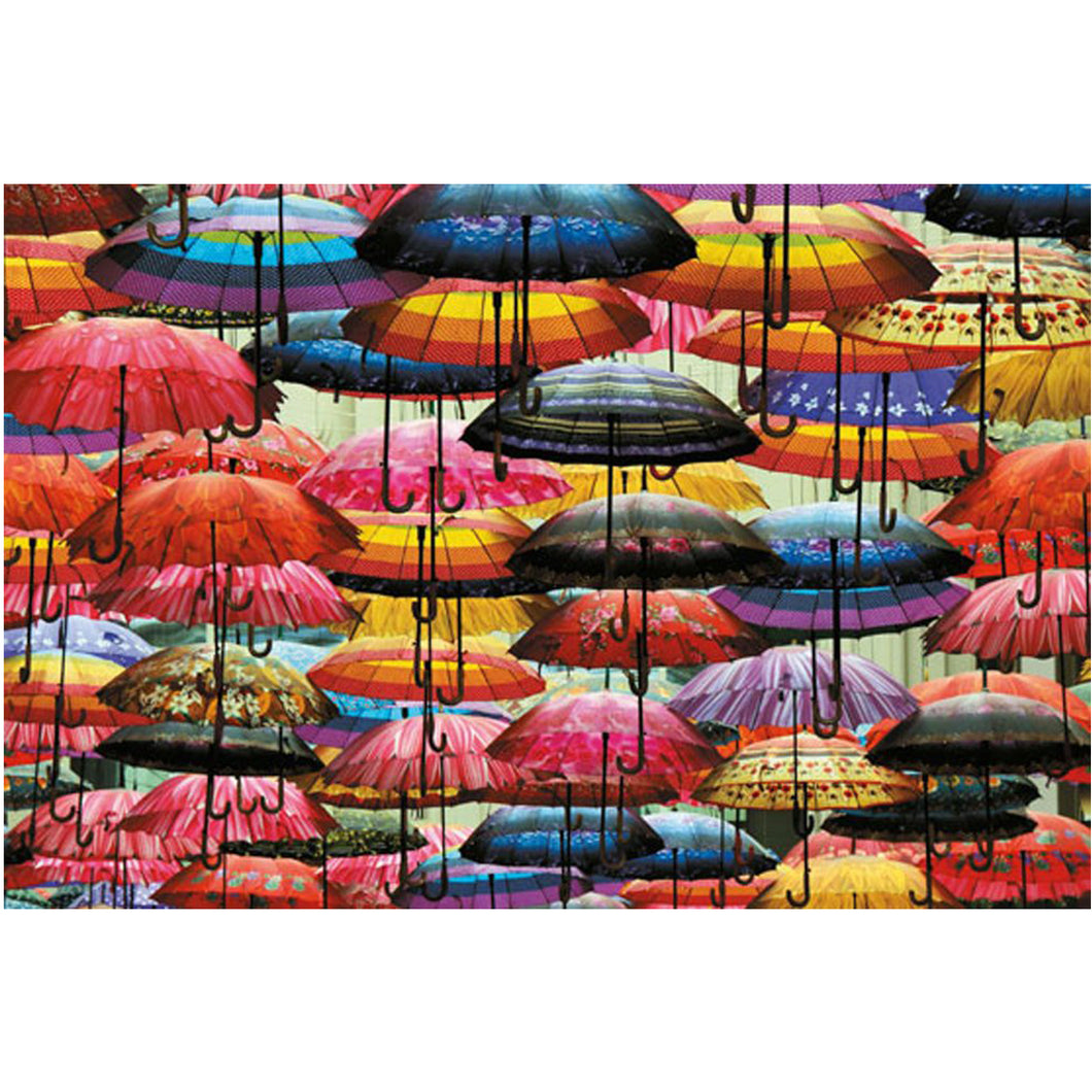 Färgglada paraplyer