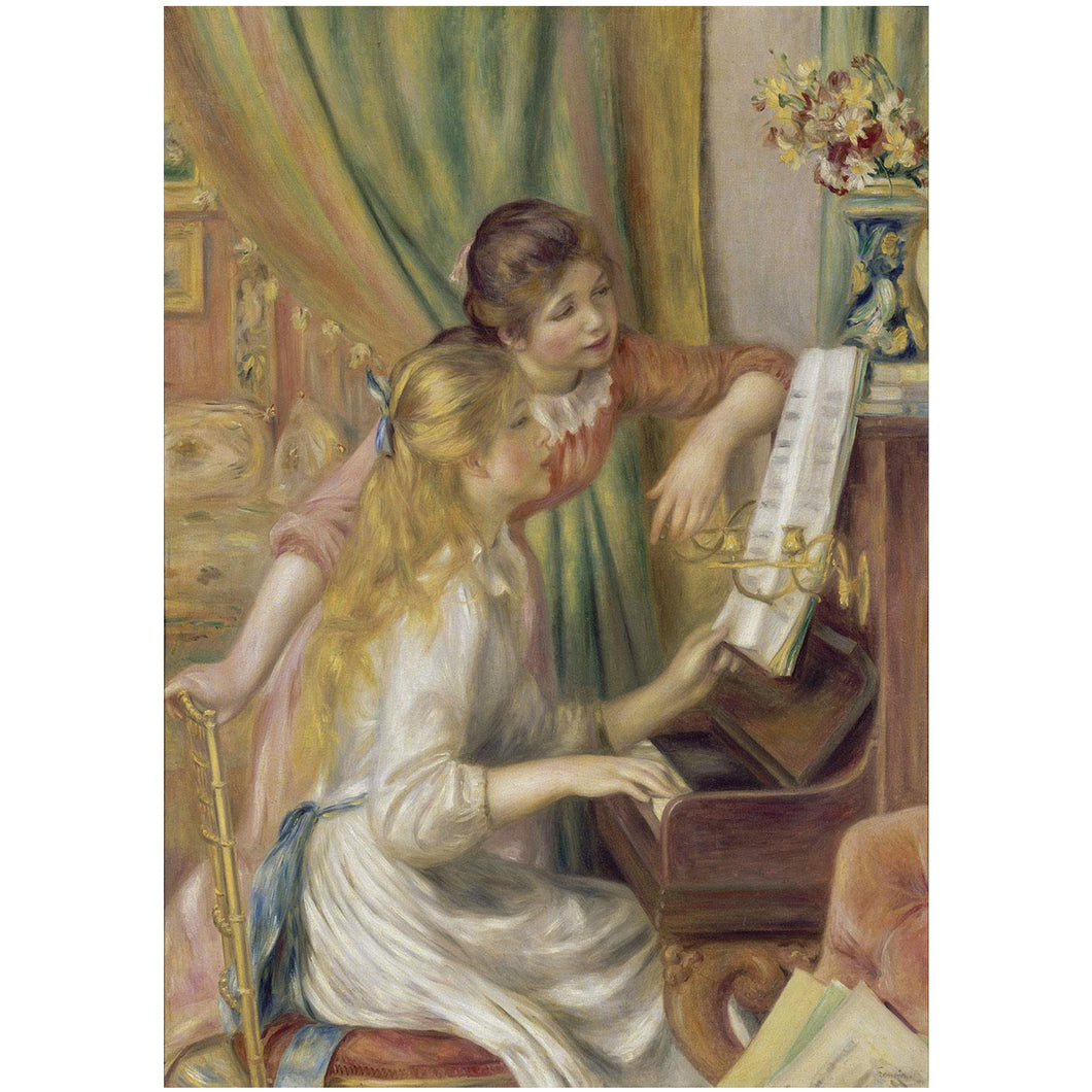 Auguste Renoir Young girls at the piano